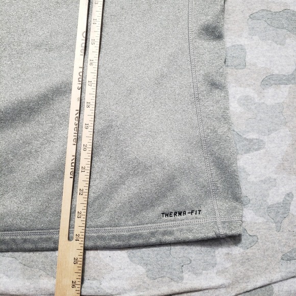 Nike Just Do It Sweatshirt Womens XS Gray Pullover Therma Fit Hooded - Picture 10 of 11